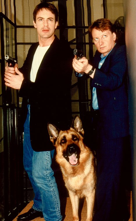 Gedeon Burkhard, pes Rhett Butler, Heinz Weixelbraun - Inspector Rex - Brudermord - Photos