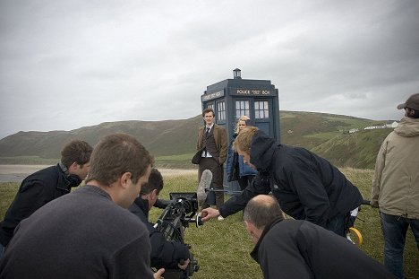 David Tennant, Billie Piper - Doctor Who - New Earth - Del rodaje