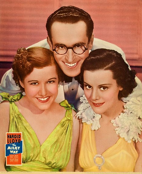 Dorothy Wilson, Harold Lloyd, Helen Mack - The Milky Way - Fotocromos