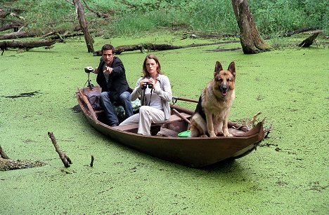 Alexander Pschill, Elke Winkens, pes Rhett Butler - Komisár Rex - Dunajský krokodíl - Z filmu
