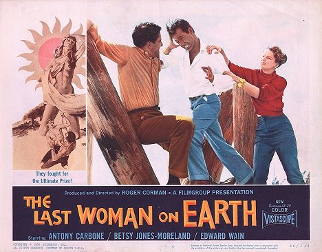 Robert Towne, Antony Carbone, Betsy Jones-Moreland - The Last Woman on Earth - Lobby karty