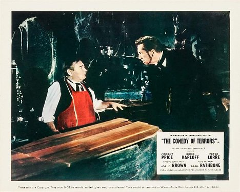 Peter Lorre, Vincent Price - Le Croque-mort s'en mêle - Cartes de lobby