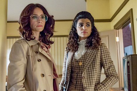 Abigail Spencer, Claudia Doumit - Timeless - The Day Reagan Was Shot - Photos