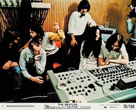 Ringo Starr, George Martin, Paul McCartney, George Harrison, Yoko Ono, John Lennon - Let It Be - Vitrinfotók