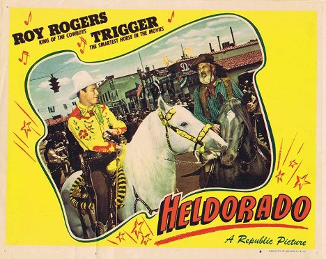 Roy Rogers, George 'Gabby' Hayes - Heldorado - Fotocromos