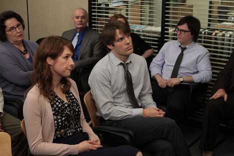 Phyllis Smith, Creed Bratton, Clark Duke - The Office (U.S.) - Vandalism - Photos