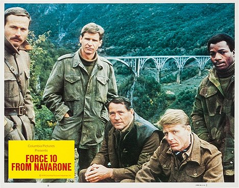 Franco Nero, Harrison Ford, Robert Shaw, Edward Fox, Carl Weathers - L'Ouragan vient de Navarone - Cartes de lobby