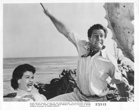 Pamela Duncan, Richard Garland - Attack of the Crab Monsters - Lobby Cards