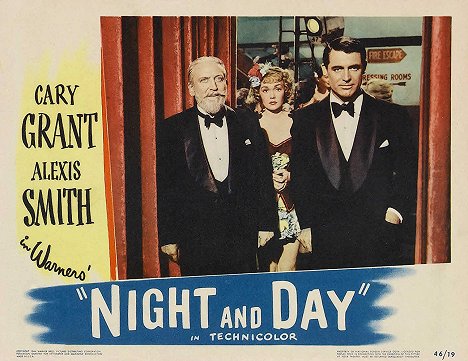Monty Woolley, Jane Wyman, Cary Grant - Night and Day - Cartões lobby