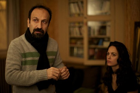 Asghar Farhadi, Bérénice Bejo - Le Passé - Van de set