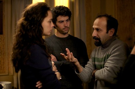 Bérénice Bejo, Tahar Rahim, Asghar Farhadi - Le Passé - Van de set