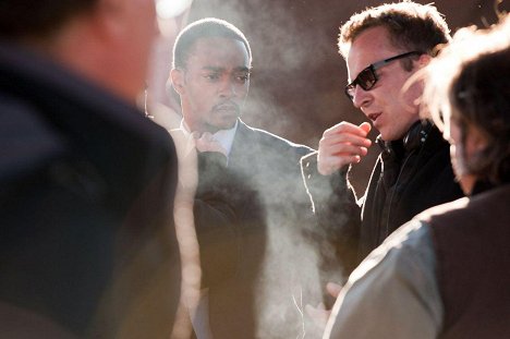 Anthony Mackie, Asger Leth - Dos au mur - Tournage