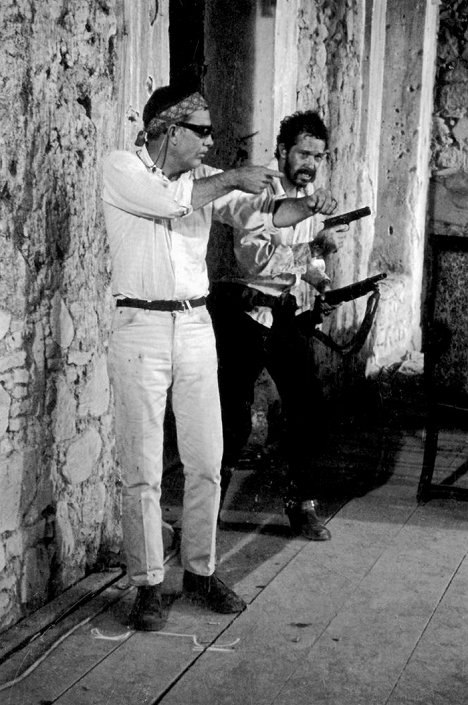 Matthew Peckinpah, Warren Oates - Vad banda - Forgatási fotók