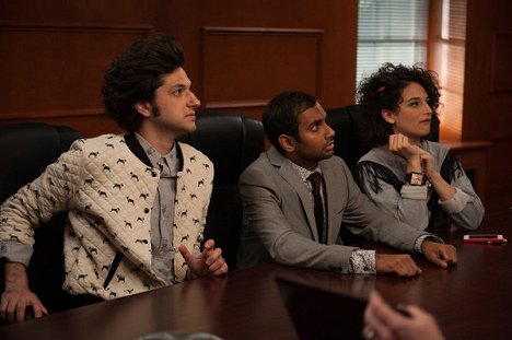 Ben Schwartz, Aziz Ansari, Jenny Slate - Parks and Recreation - London: Part 1 - Photos