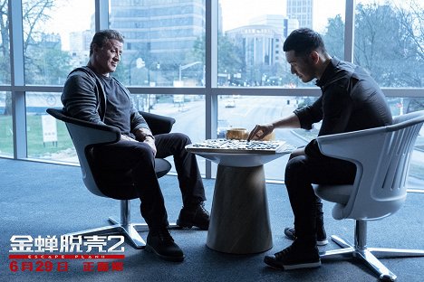 Sylvester Stallone, Xiaoming Huang - Escape Plan 2 - Lobby Cards