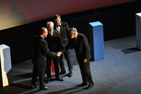 Petr Lintimer, Karel Och, Kryštof Mucha, Jiří Bartoška - Slavnostní zakončení MFF Karlovy Vary 2018 - Filmfotos