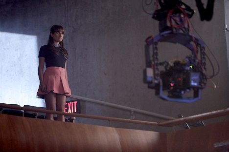 Lea Michele - Glee - La Loose - Tournage