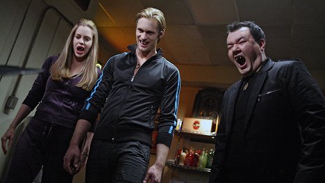 Kristin Bauer van Straten, Alexander Skarsgård, Patrick Gallagher - True Blood - Que la fête commence - Film