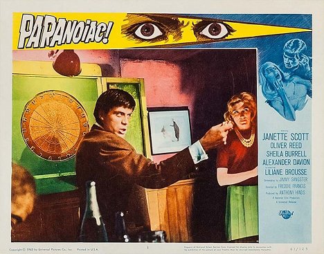 Oliver Reed, Janette Scott - Paranoiac - Lobby Cards