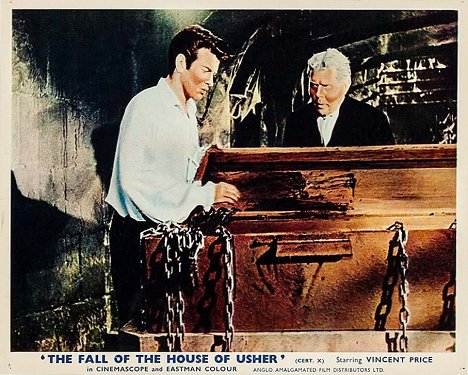 Mark Damon, Harry Ellerbe - The Fall of the House of Usher - Lobby Cards