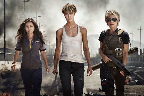 Natalia Reyes, Mackenzie Davis, Linda Hamilton - Exterminador Implacável: Destino Sombrio - Promo