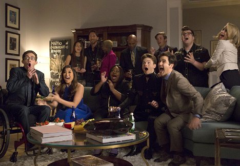 Kevin McHale, Jenna Ushkowitz, Amber Riley, Chris Colfer, Darren Criss, Noah Guthrie, Becca Tobin - Glee - Träume werden wahr - Filmfotos