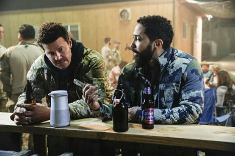 David Boreanaz, Neil Brown Jr. - SEAL Team - Never Get Out of the Boat - Photos