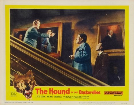 Peter Cushing, André Morell, Christopher Lee - El perro de Baskerville - Fotocromos