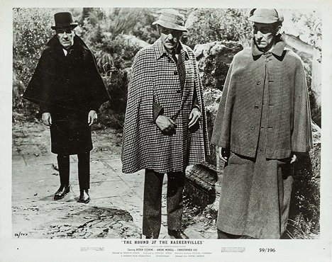 John Le Mesurier, André Morell, Peter Cushing - De hond van de Baskervilles - Lobbykaarten