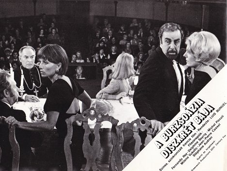 Julien Bertheau, Stéphane Audran, Fernando Rey, Delphine Seyrig - The Discreet Charm of the Bourgeoisie - Lobby Cards