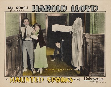 Harold Lloyd, Mildred Davis - Haunted Spooks - Lobby karty