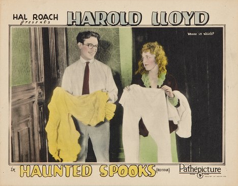 Harold Lloyd, Mildred Davis - Haunted Spooks - Lobby karty