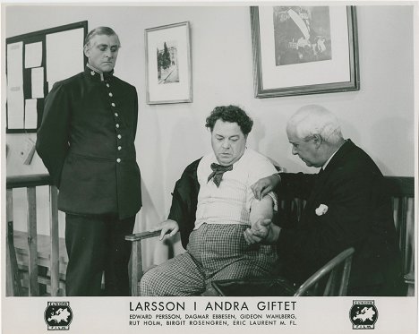 Harald Wehlnor, Edvard Persson - Larsson i andra giftet - Cartões lobby