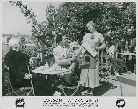 Knut Lambert, Stig Järrel, Birgit Rosengren - Larsson's Second Marriage - Lobby Cards