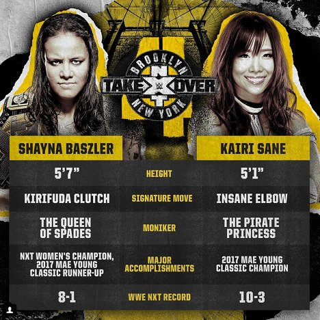 Shayna Baszler, Kairi Sane - NXT TakeOver: Brooklyn IV - Promoción