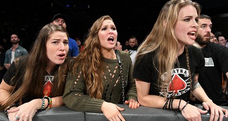 Marina Shafir, Ronda Rousey, Jessamyn Duke - NXT TakeOver: Brooklyn IV - Photos