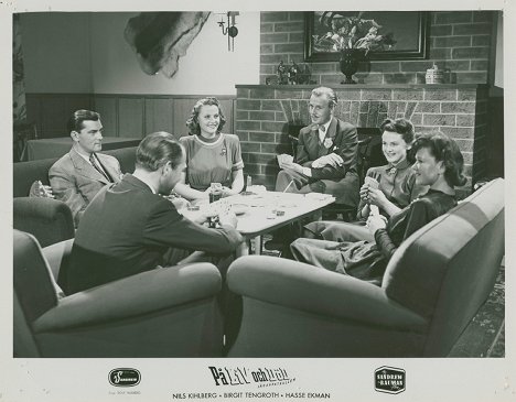 Kotti Chave, Birgit Tengroth, Hasse Ekman - På liv och död - Lobby Cards