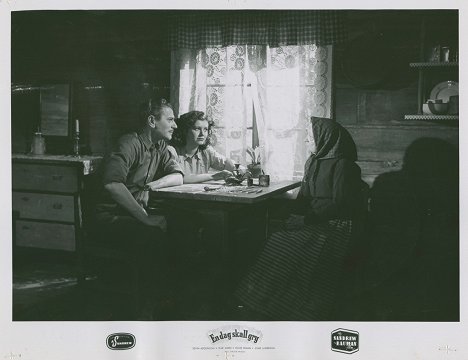 Edvin Adolphson, Elsie Albiin, Hilda Borgström - A Day Will Dawn - Lobby Cards