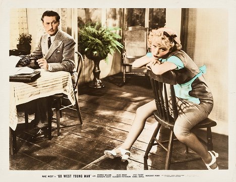 Warren William, Isabel Jewell - Go West Young Man - Lobby Cards