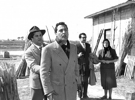Riccardo Fellini, Alberto Sordi, Leopoldo Trieste - A bikaborjak - Filmfotók