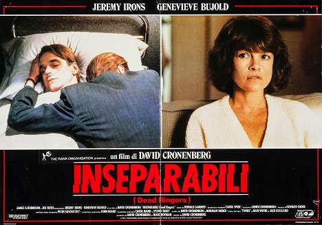 Jeremy Irons, Geneviève Bujold - Irmãos Inseparáveis - Cartões lobby