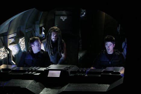 David Hewlett, Jason Momoa, Joe Flanigan - Stargate Atlantis - Die Königin - Filmfotos