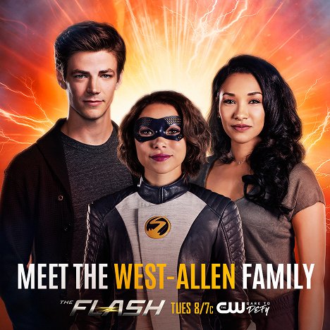 Grant Gustin, Jessica Parker Kennedy, Candice Patton - The Flash - Season 5 - Werbefoto