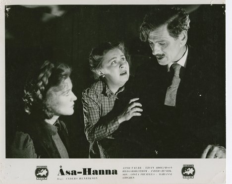 Aino Taube, Marianne Löfgren, Edvin Adolphson - Åsa-Hanna - Lobby karty
