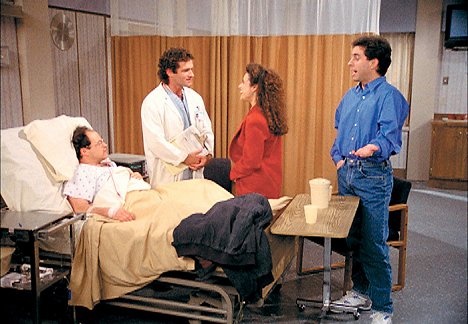Jason Alexander, Julia Louis-Dreyfus, Jerry Seinfeld - Seinfeld - The Heart Attack - Photos