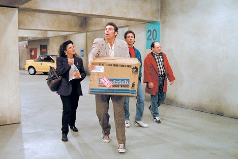 Julia Louis-Dreyfus, Michael Richards, Jerry Seinfeld, Jason Alexander - Seinfeld - Im Parkhaus - Filmfotos