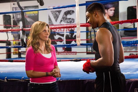 Callie Thorne, Pooch Hall - Necessary Roughness - Sucker Punch - Making of