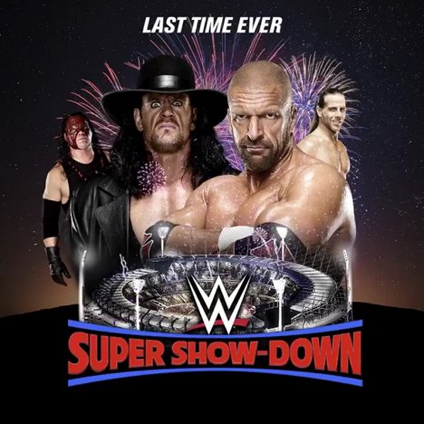 Glenn Jacobs, Mark Calaway, Paul Levesque, Shawn Michaels - WWE Super Show-Down - Promokuvat