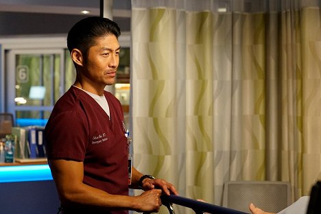 Brian Tee - Chicago Med - Backed Against the Wall - Photos