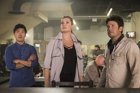 John Harlan Kim, Rebecca Romijn, Christian Kane - The Librarians - And the Steal of Fortune - Photos